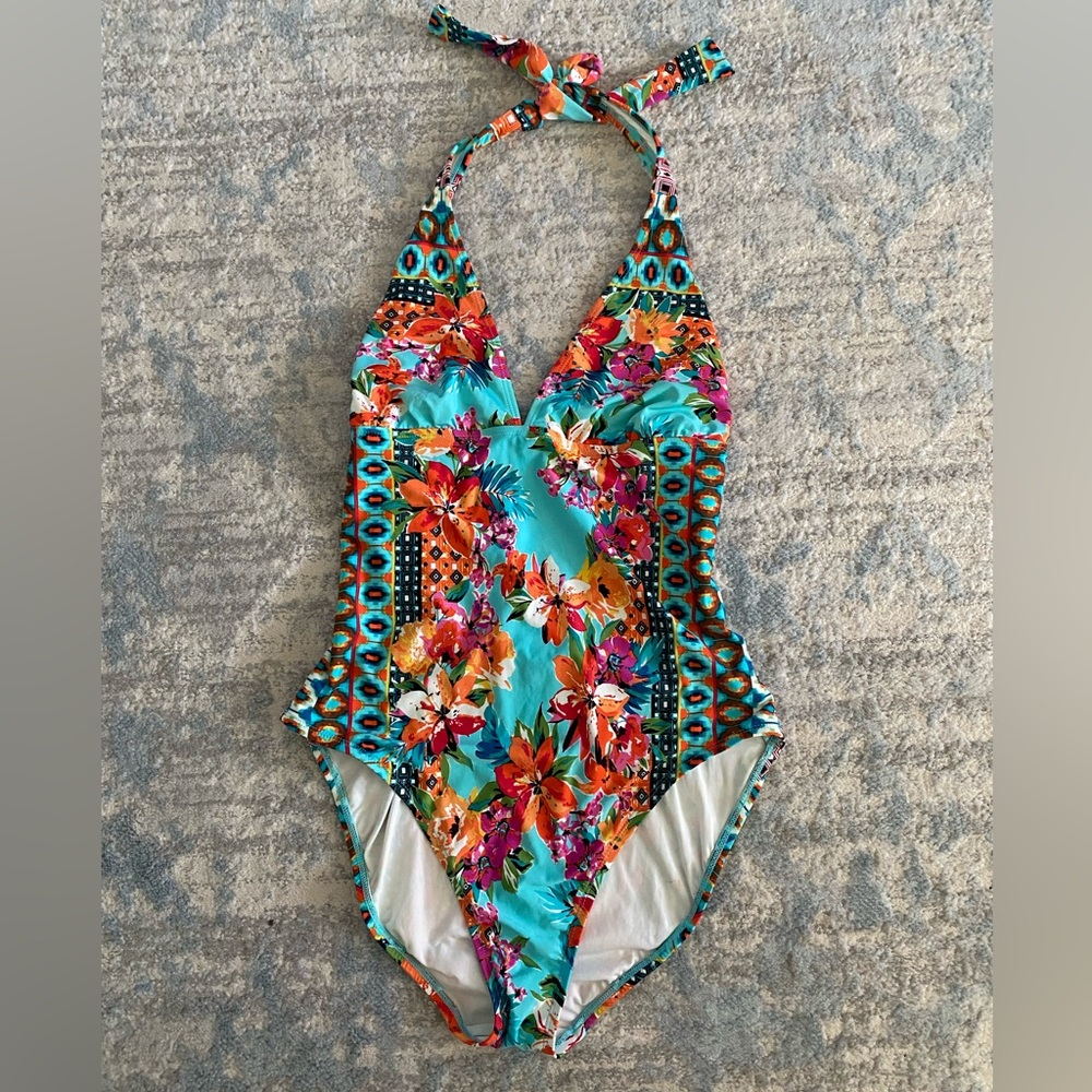 NWOT La Blanca Floral One Piece Swimsuit - Size 10